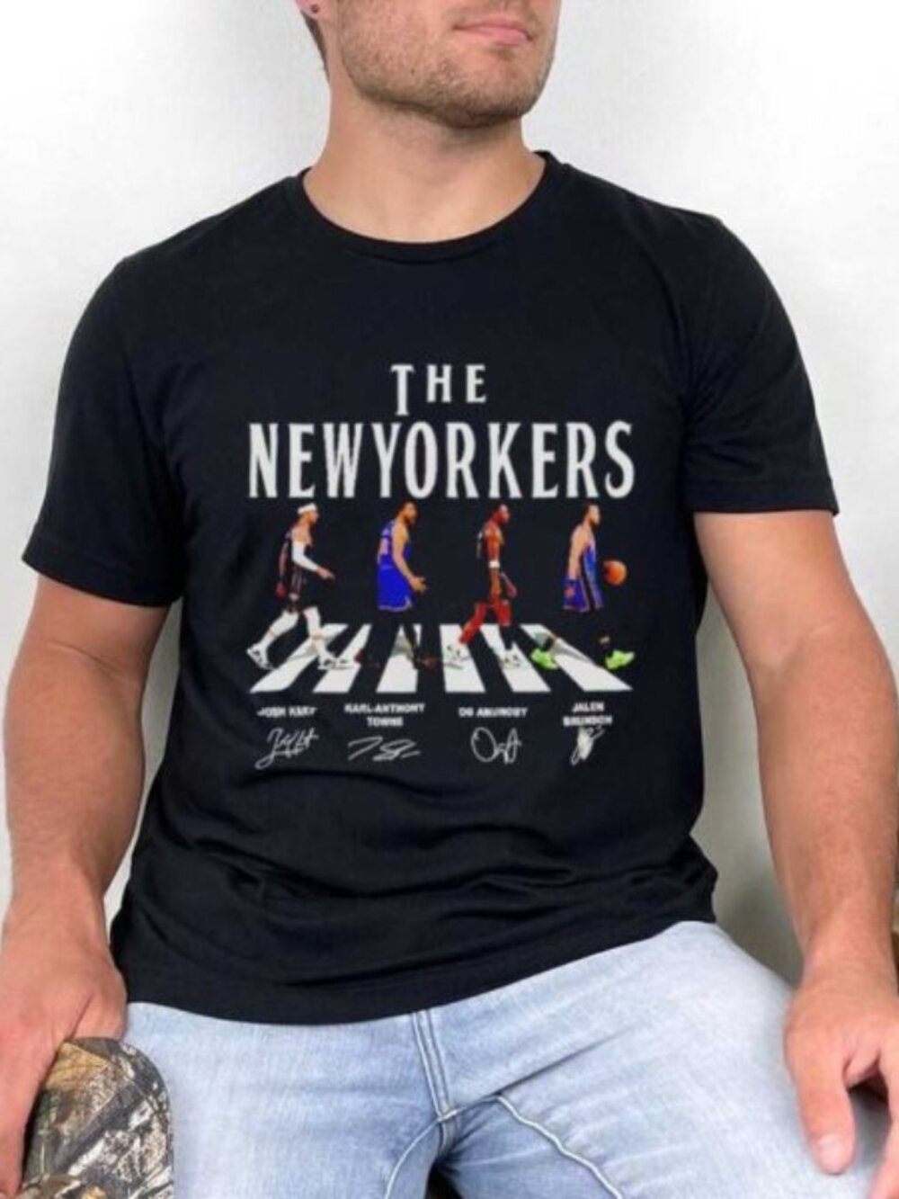 Jalen Brunson OG Anunoby Karl Anthony Towns Josh Hart New York Knicks T Shirt